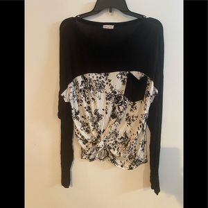 Cute floral tunic top